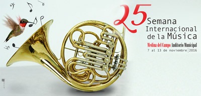 Cartel Oficial de la XXV Semana Intrernacional de la Música en Medina del Campo
