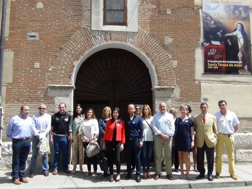 Jesús Julio Carnero candidato a la Presidencia de la Diputación de Valladolid visita Medina del Campo