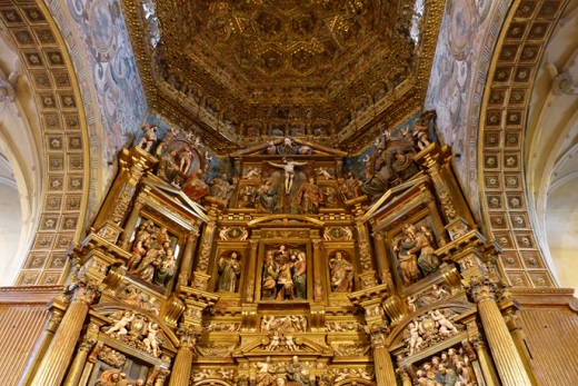 Retablo Mayor y aartesanado de la Iglesia de Santa María de Alaejos