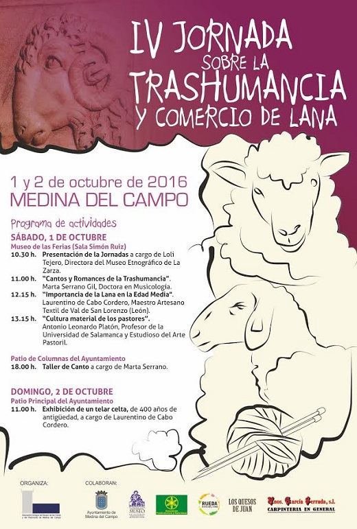 Cartel de las IV Jornadas de la Trashumancia y Comercio de la Lana