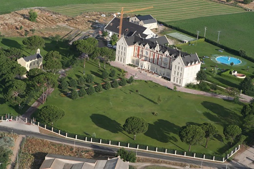 Balneario Palacio de las Salinas de Medina del Campo, vista aérea