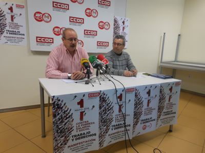 CCOO y UGT piden a los medinenses que asistan a la manifestación el 1 de mayo