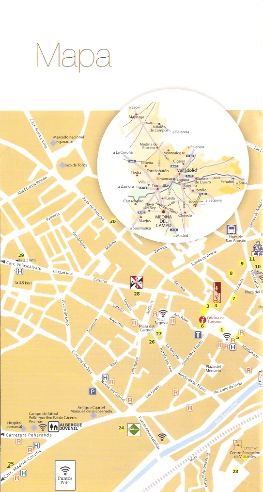 Mapa de Medina del Campo