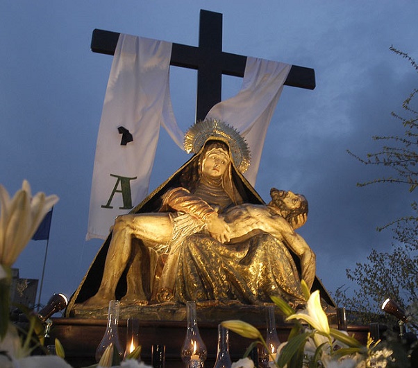 Virgen de las Angustias, iglesia Colegiata de San Antolín de Medina del Campo