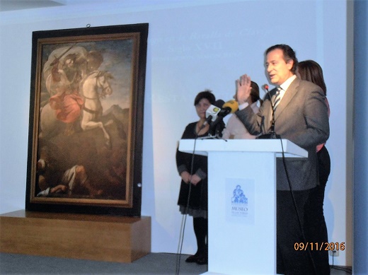 Presentación de la restauración de dos cuadros de la Fundación Simón Ruiz, patrocinada por la Asociación “Mujeres en Igualdad”