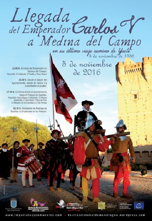 Cartel de la llegda de Carlos V a Medina del Campo