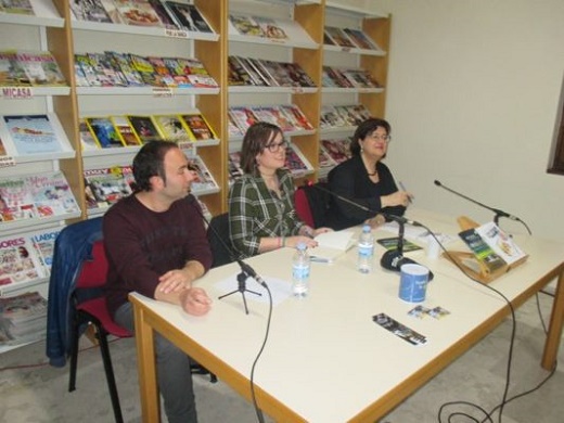 Felipe Grego, Azucena Alfosno y Teresa Rebollo.