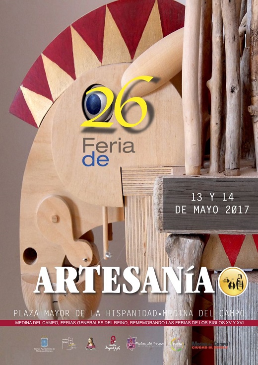 Cartel Feria Artesanía de Medina del Campo del 13 al 14 de mayo de 2017