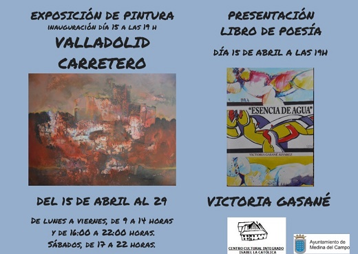 Cartel exposicion y presentación libro VICTORIA GASANÉ