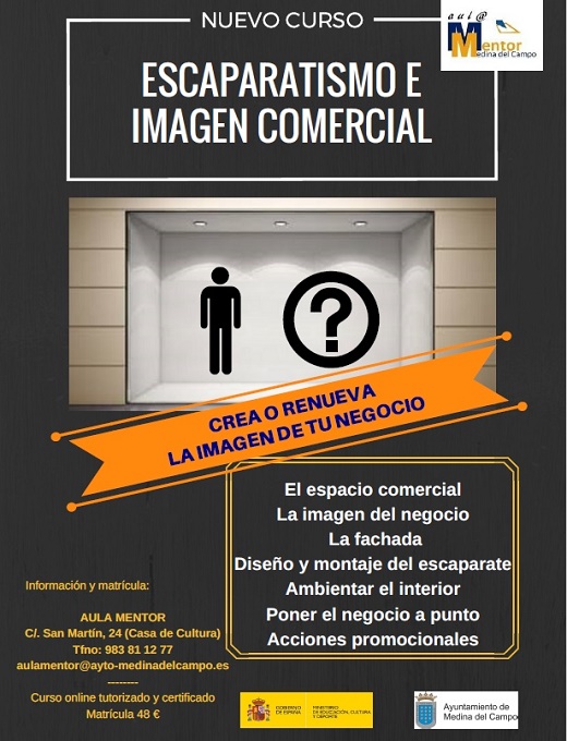 Cartel Curso Escaparatismo e Imágen Comercial