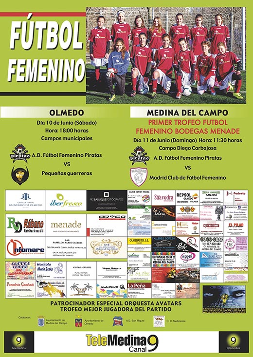 Cartel futbol femenino (Medina del Campo).