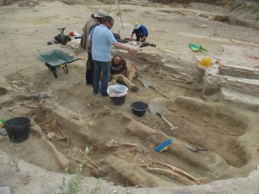 Estado de los esqueletos que aparecen en el Sitio Histórico de Medina del Campo.