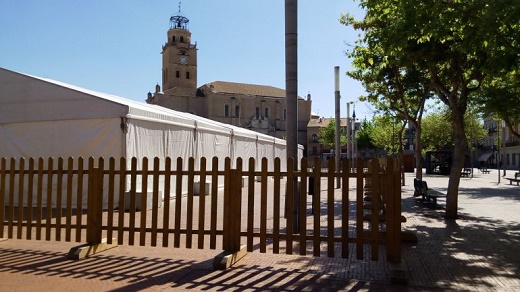 Carpa instalada para realizar las actividades turísticas. / Cadena Ser