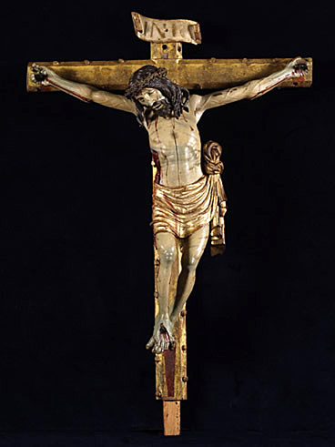 Crucificado de las Angustias, atribuido al Maestro de San Pablo de la Moraleja a comienzos del siglo XVI.