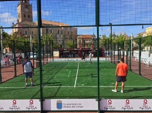 Uno de los partidos que se están disputando en la Plaza Mayor / Cadena SER