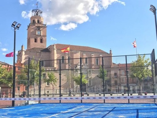 Pista para el Torneo de Pádel que se celebrará en Medina del Campo del 21 al 30 de julio