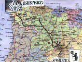 Plano Camino madrileño-castellano de Santiago