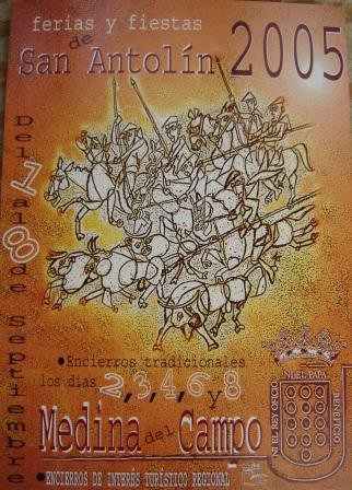Cartel anunciador de ls Ferias y Fiestas de San Antolín 2005