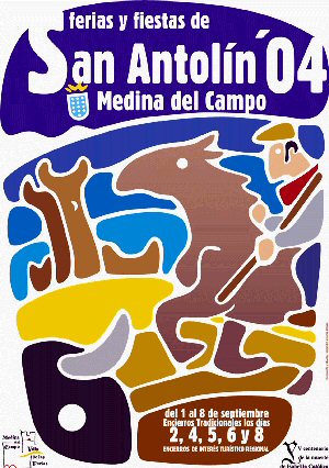 Cartel de las Ferias y Fiestas de San Antolín 2004
