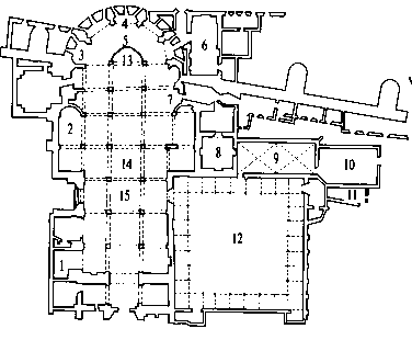 Plano interior de la Catedral de Ávila