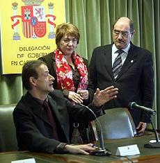 Cecilio Vadillo, Helena Caballero y Crescencio Martín. JESÚS LUQUE