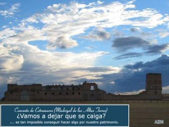 Vista frontal del convento de Extramuros de Madrigal de las Altas Torres