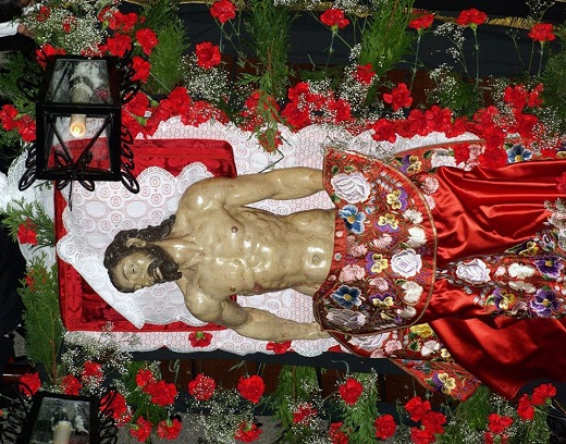 Cristo yacente. Juan Montejo. Hacia 1600. Madera policromada. Convento de Santa María la Real MM. Dominicas Reales. 