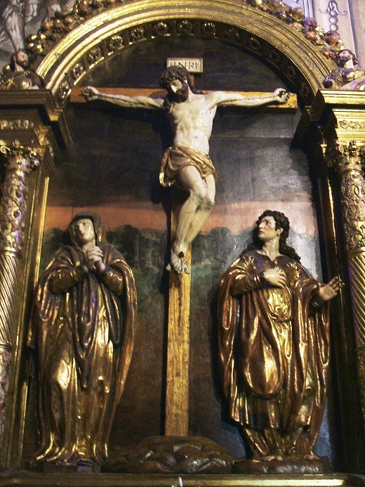 Retablo de El Calvario de Santa María Magdalena. Monasterio de Santa María Magdalena en Medina del Campo (Valladolid).