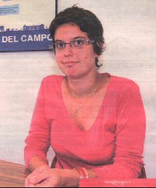 Elodie Albert, estuante en prácticas en el Ayuntamiento de Medina del Campo