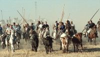 Estampa tradicional del encierro medinense por el campo. / FRAN JIMÉNEZ