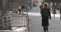 El grueso de las obras de semipeatonalización concluyó hace unos días en la calle Gamazo. / F. JIMÉNEZ