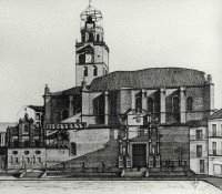 Iglesia Colegiata de San Antolín de Medina del Campo. Dijujo a plumín autor página