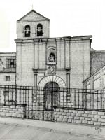 Dibujo autor página: Antigua iglesia de San Martín, año de 1981, hoy Museo de las Ferias