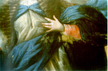 Inmaculada Concepción (detalle). Alonso del Arco. Antes de su restauración.