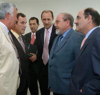 José Valín en la inauguración de la I Feria internacional del Galgo en Medina del Campo