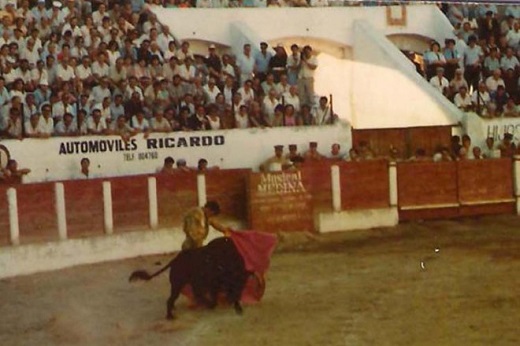 Manolo Blázquez Jiménez en Medina del Campo. Todo elegancia. Fotografía cedida por el torero para esta página
