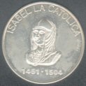 Anverso moneda de plata en conmemoración al V centenario de la muerte de Isabel la Católica