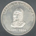 Anverso moneda de plata en conmemoración al V centenario de la muerte de Isabel la Católica