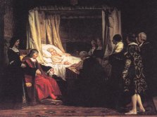El testamento de Isabel la Católica por Eduardo Rosales. Casón del Buen Retiro. Madrid 