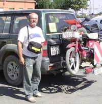 EN EL CAMINO. Paco Serra en su reciente viaje. / LA VERDAD