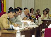 Pleno ordinario en el Salón de Plenos del Ayuntamiento. 