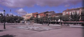 Plaza Mayor de Medina del Campo, lugar de encuentro de comerciantes y cambistas durante la época de actividad de las ferias de la villa