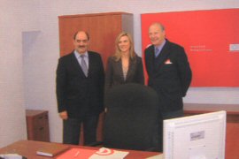 El alcalde de Medina del Campo, Crescencio Martin Pascual, y el Presidente de la Cámara de Comercio de Valladolid