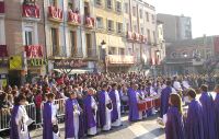 ABARROTADA. La plaza de El Raso  dew Calahorra acogió a una gran afluencia de público. 