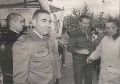 Lambás en el stand del Ministerio de Defensa