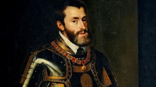 El Emperador Carlos V con el bastón, por Juan Pantoja de la Cruz