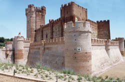 El castillo de la Mota en la actualidad...