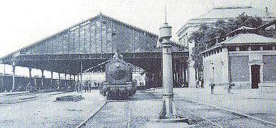 Estacin de Ferrocarril de Medina del Campo. Dibujo a bolgrafo de Cristina Figueroa