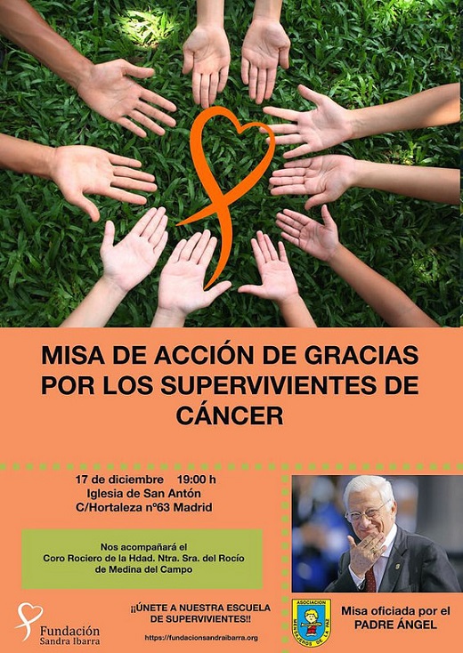 MISA POR LOS SUPERVIVENTES DE CÁNCER. Padre Ángel: "Venimos a decirle 'gracias' a Jesús".
"Gracias también a los médicos, las enfermeras y a los científicos".