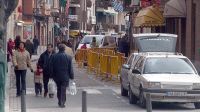 Calle Simón Ruiz desde la Plaza Mayor, lugar en el que construiría el acceso al aparcamiento. / F. J.